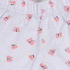 Girls' Light Grey Pull-Up Printed Shorts, हल्का नीला, small image number null