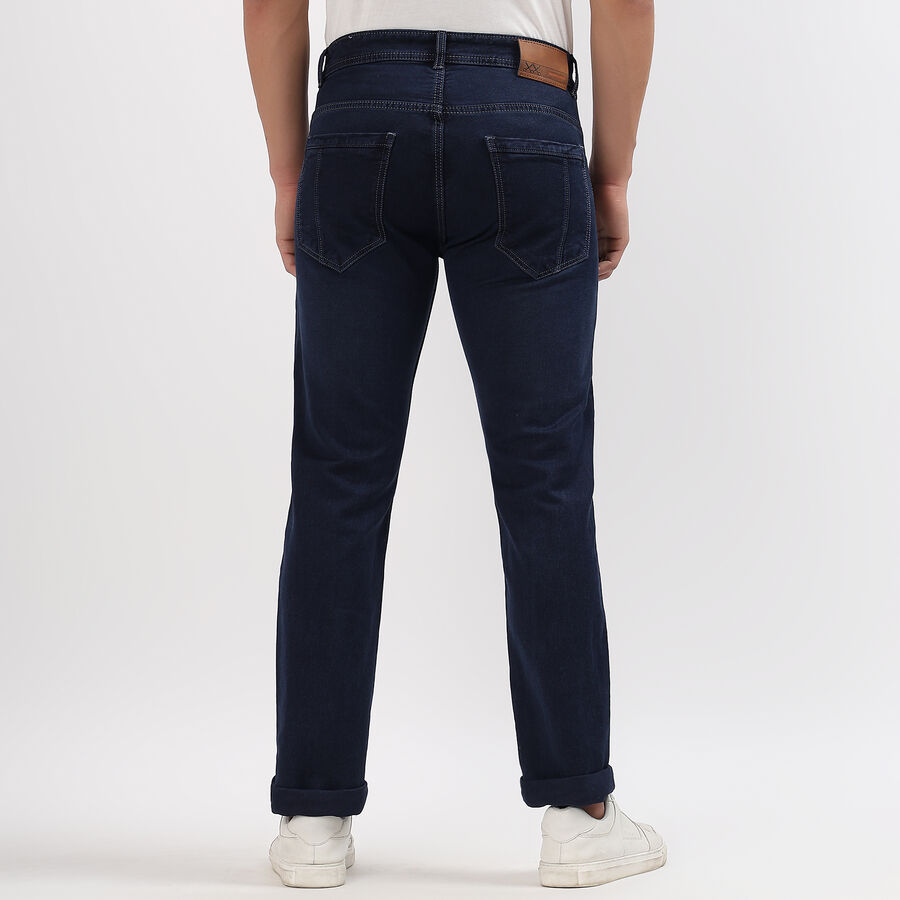 Men's Slim Fit Jeans , गहरा नीला, large image number null
