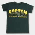 Boys' 100% Cotton Half Sleeves T-Shirt, Dark Green, small
