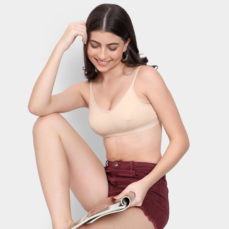 Ladies' Bra , Beige, large image number null
