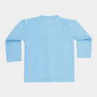 Infants Cotton Front Open T-Shirt, Mid Blue, small image number null