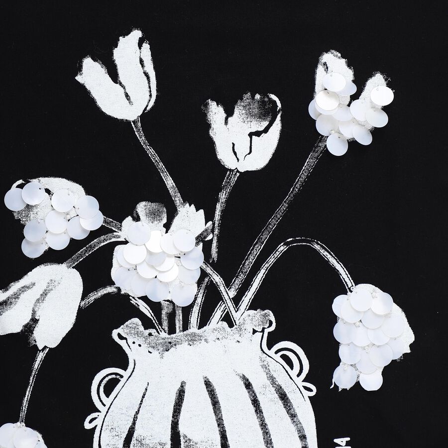 Girls' T-Shirt, काला, large image number null