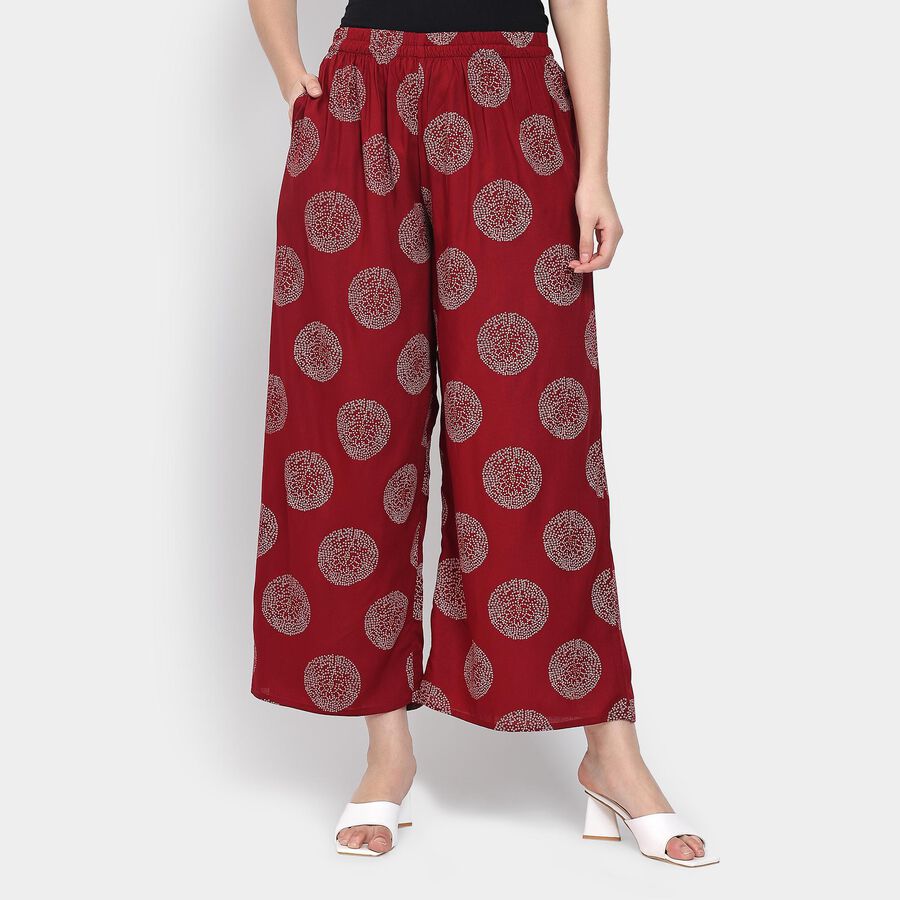 Ladies' Palazzos , मरून, large image number null