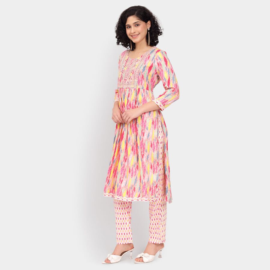 Ladies' Ethnic Set, Pink, large image number null