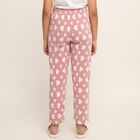 Girls' Muted Pink Heart Printed Winter Pyjama, Light Pink, small image number null
