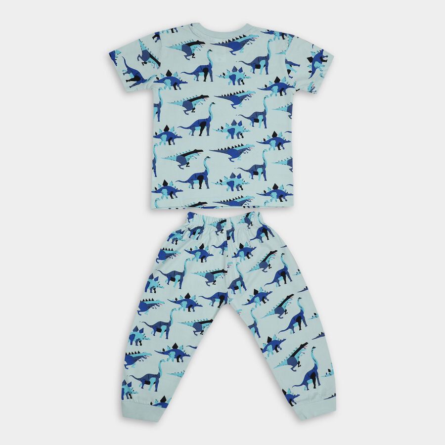Boys' 100% Cotton Suit Night, Light Blue, large image number null
