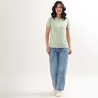 Women's Light Sage Green Round Neck T-Shirt, Light Green, small image number null