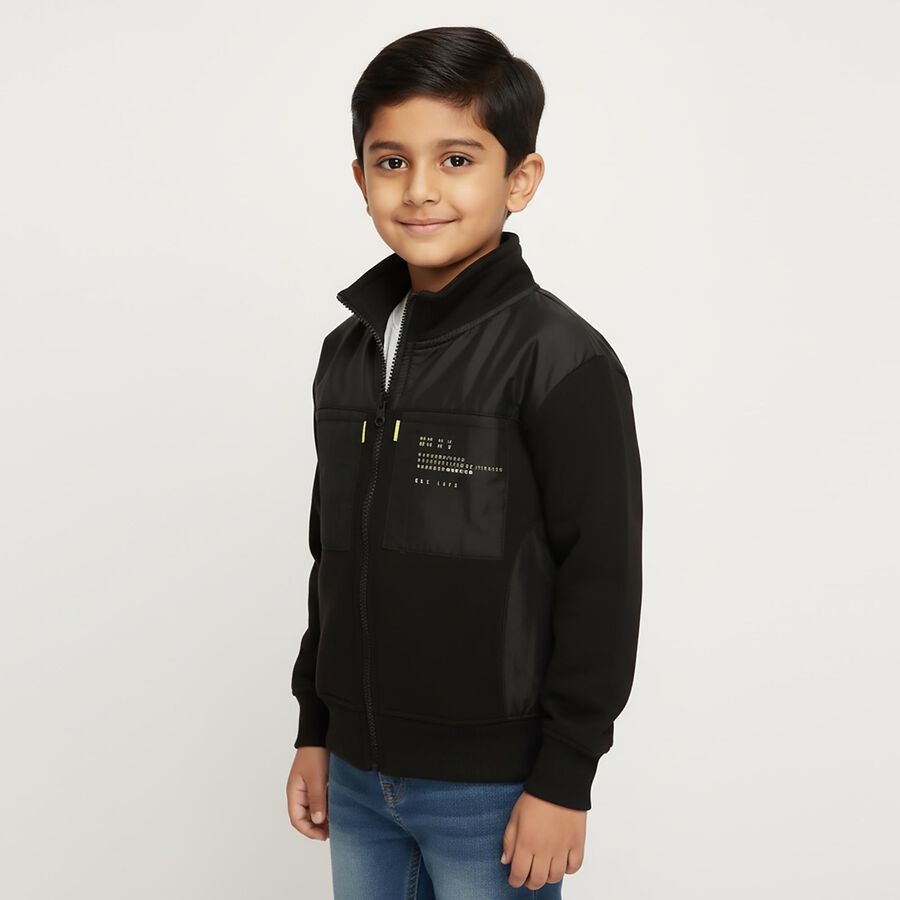 Boys' Sweatshirt, काला, large image number null