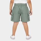 Boys' Olive Green Cotton Cargo Bermuda Shorts, Light Green, small