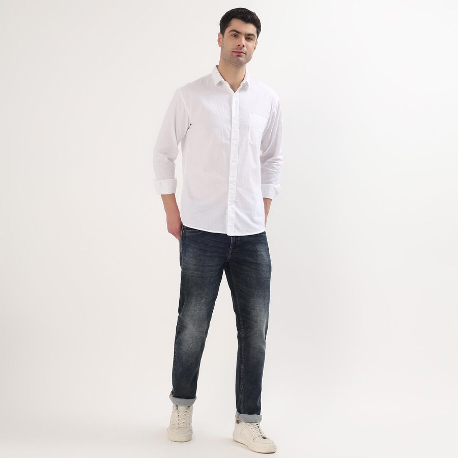 Men's Casual Shirt, सफ़ेद, large image number null