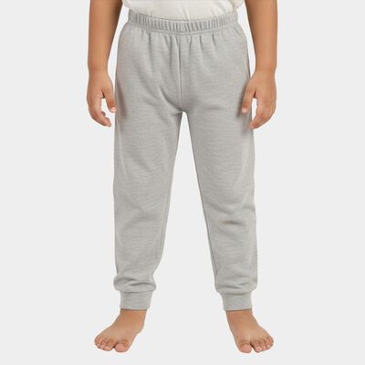 Boys Light Heather Grey Cotton Blend Thermal Lower