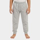 Boys Light Heather Grey Cotton Blend Thermal Lower, मिश्रित मध्यम ग्रे, small image number null