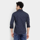 Cotton Casual Shirt, Navy Blue, small image number null