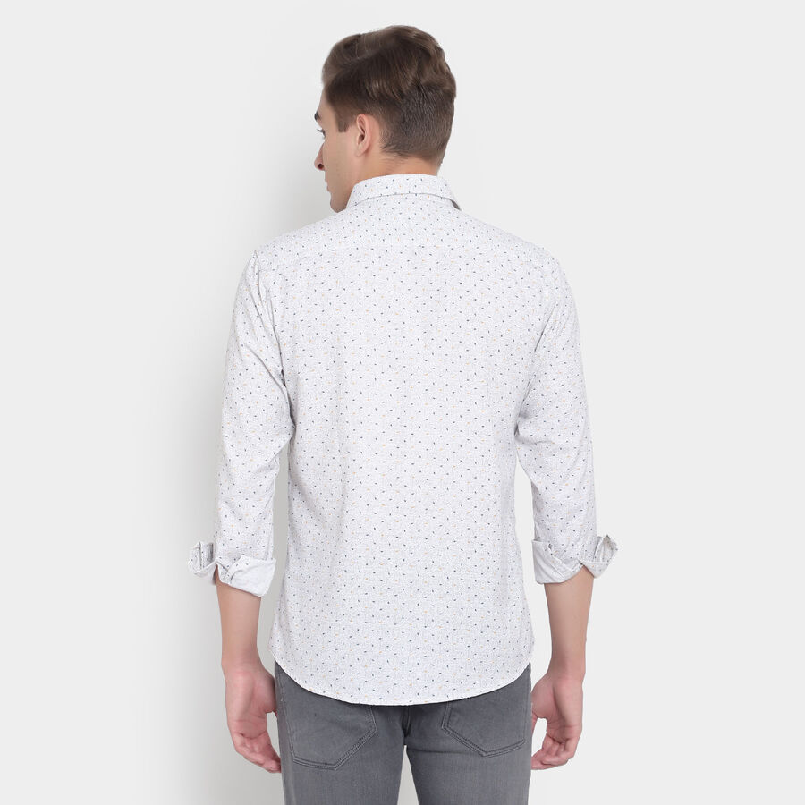Printed Casual Shirt, Light Grey, large image number null