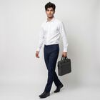 Men's White Formal Shirt, सफ़ेद, small