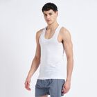 Men's Cotton Vest, White, small image number null