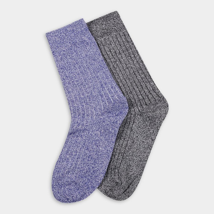 Men's Socks (Pack of 2), Charcoal, large