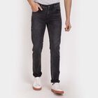Overdyed 5 Pocket Skinny Fit Jeans, Dark Grey, small image number null