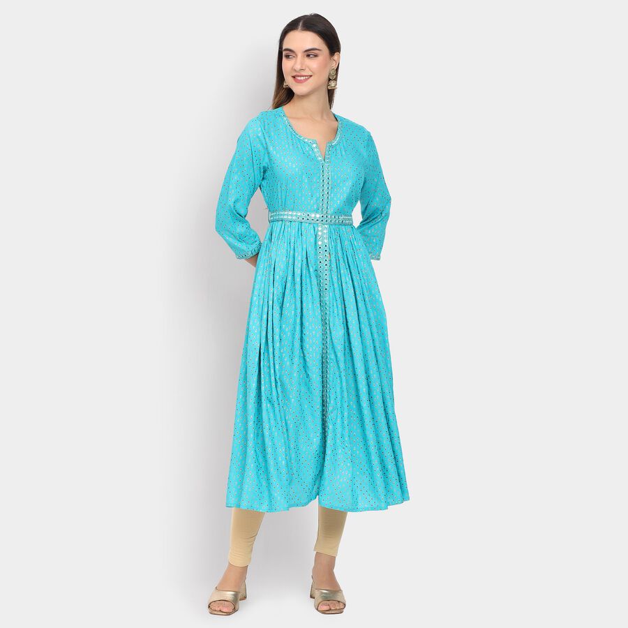 Ladies' Kurta , Aqua, large image number null