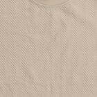 Boys Light Beige Crew Neck Casual T-Shirt, गहरा पीला, small image number null