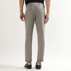 Unisex Muted Charcoal Black Skinny Fit Cross Pocket Casual Trousers, हल्का ग्रे, small image number null