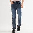 Men's Stonewashed Blue Slim Fit Jeans&nbsp;, Dark Grey, small