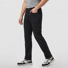 Men's Black Slim Fit Jeans, काला, small