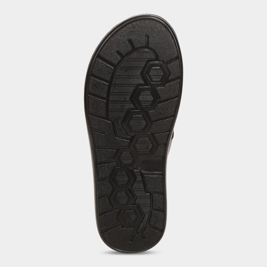 Mens Floater Sandals, Brown, large image number null