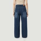 Women's Navy Blue Regular Fit Classic Jeans, Dark Blue, small