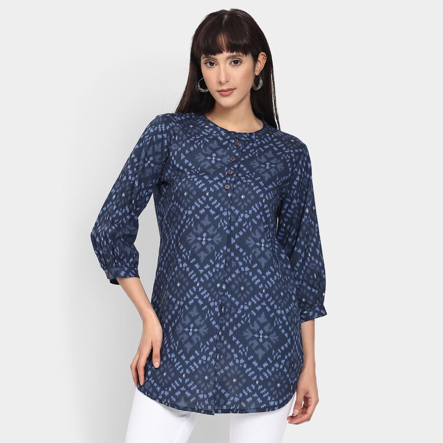 Ladies' Kurti , गहरा नीला, large image number null