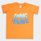 Boys Cotton T-Shirt, नारंगी, small image number null