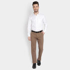 Solid Cross Pocket Trousers, Brown, small image number null