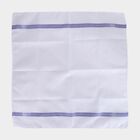 Men's White Checked Pack of 3 Handkerchief, गहरा पीला, small