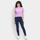 Cotton Round Neck T-Shirt, Lilac, small image number null