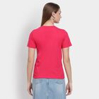 Ladies' Round Neck T-Shirt , रानी (फ्यूशिया), small image number null