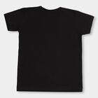 Boys' 100% Cotton Half Sleeves T-Shirt, Black, small image number null