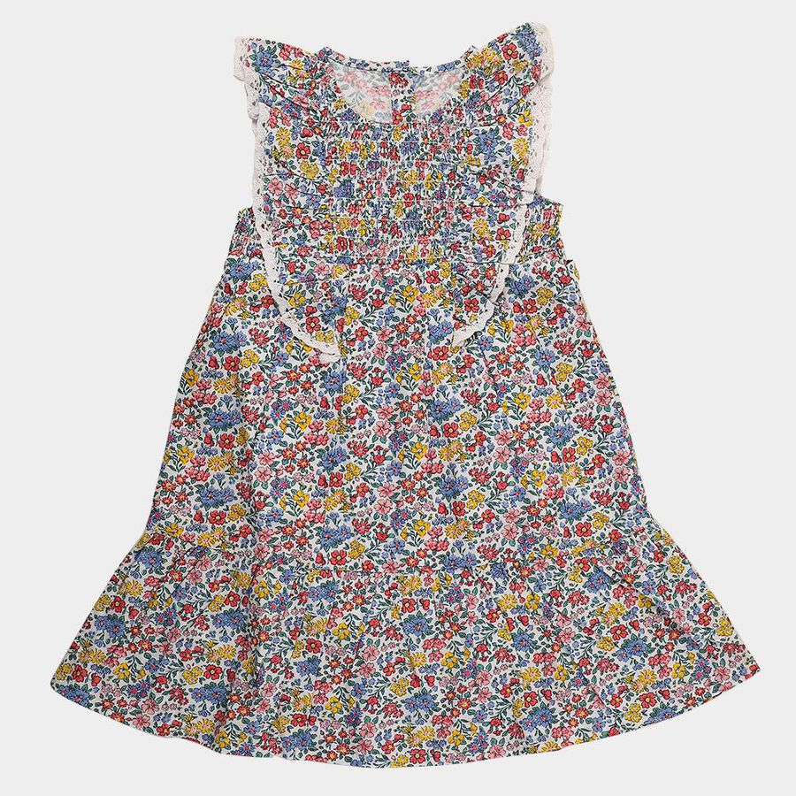 Girls' Frock, हल्का गुलाबी, large