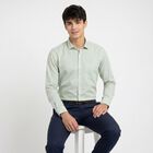 Men's Mint Green Regular Fit Formal Shirt, Light Green, small