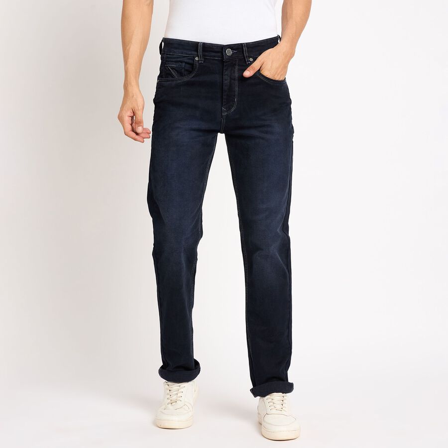 Men's Slim Fit Jeans , Dark Blue, large image number null