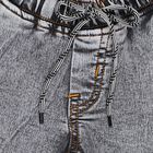 Boys' Grey Regular Fit Washed Elasticated Waist Jeans, हल्का ग्रे, small