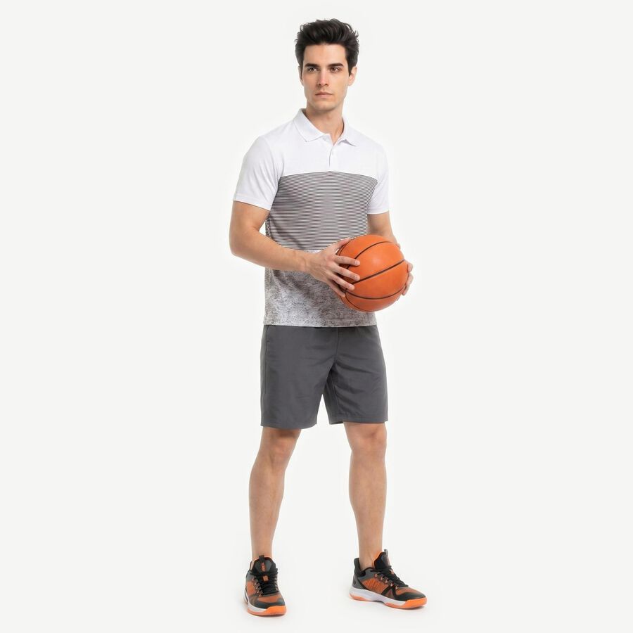 Men's White Crew Neck Regular Drifit T-Shirt, सफ़ेद, large