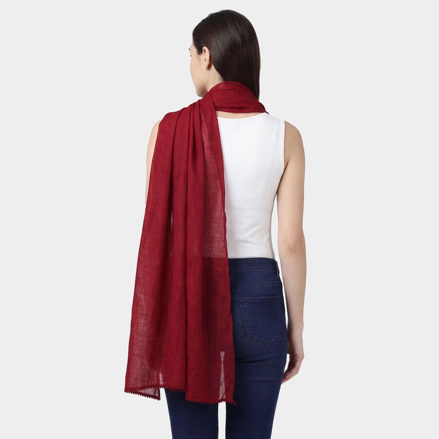 Women's Maroon Casual Dupatta, Maroon, large