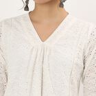 Ladies' Kurta , ऑफ व्हाइट, small