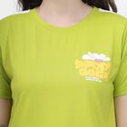 Ladies' Round Neck T-Shirt, Neon Green, small