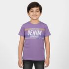 Boys' Half Sleeves T-Shirt, लाइलेक, small