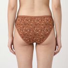 Women's Brown Regular Fit Printed Panty, Brown, small