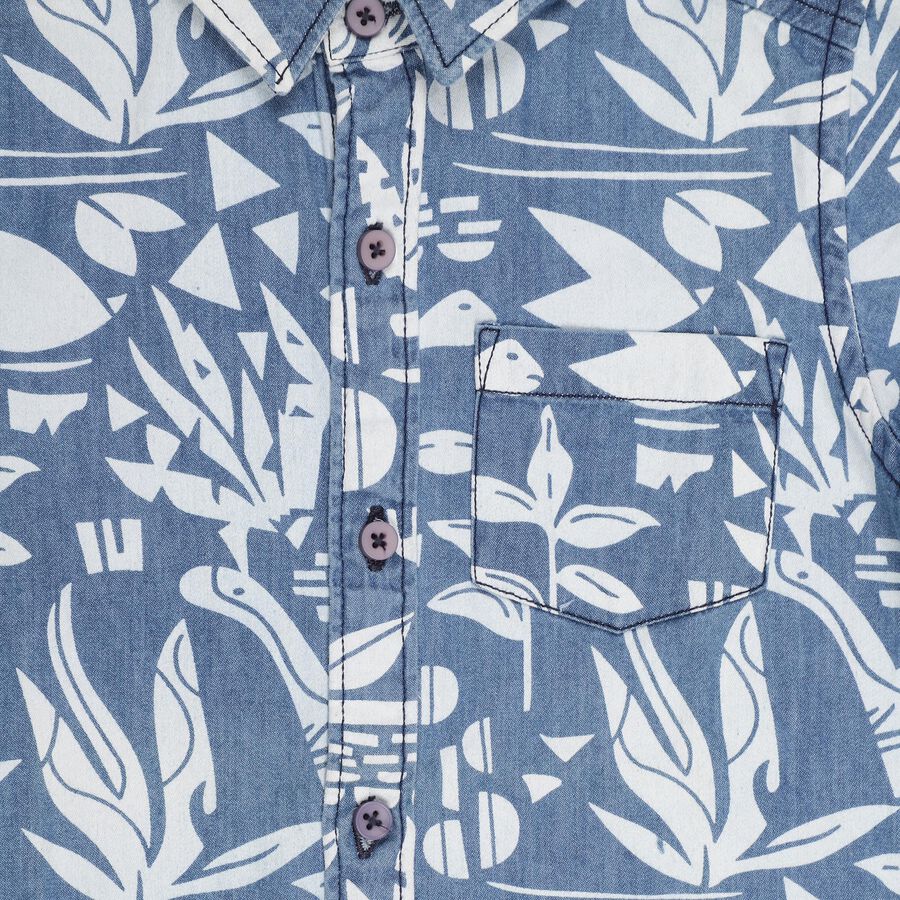 Boys' Casual Shirt, Light Blue, large image number null