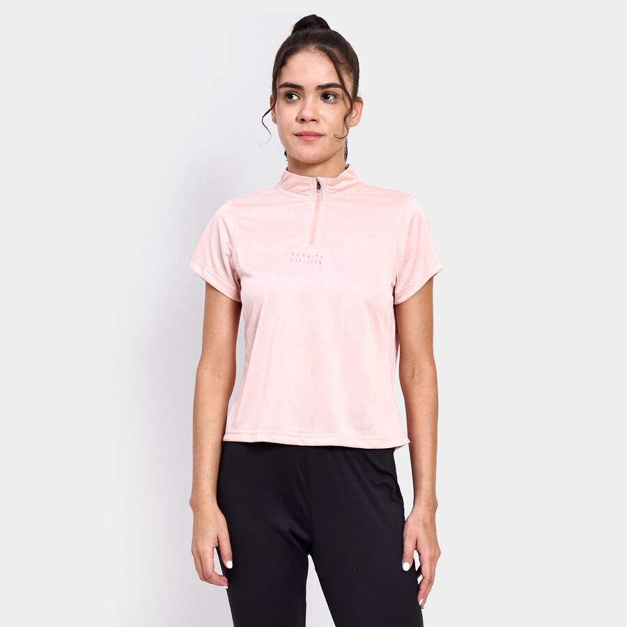 Ladies' Round Neck T-Shirt , Peach, large image number null