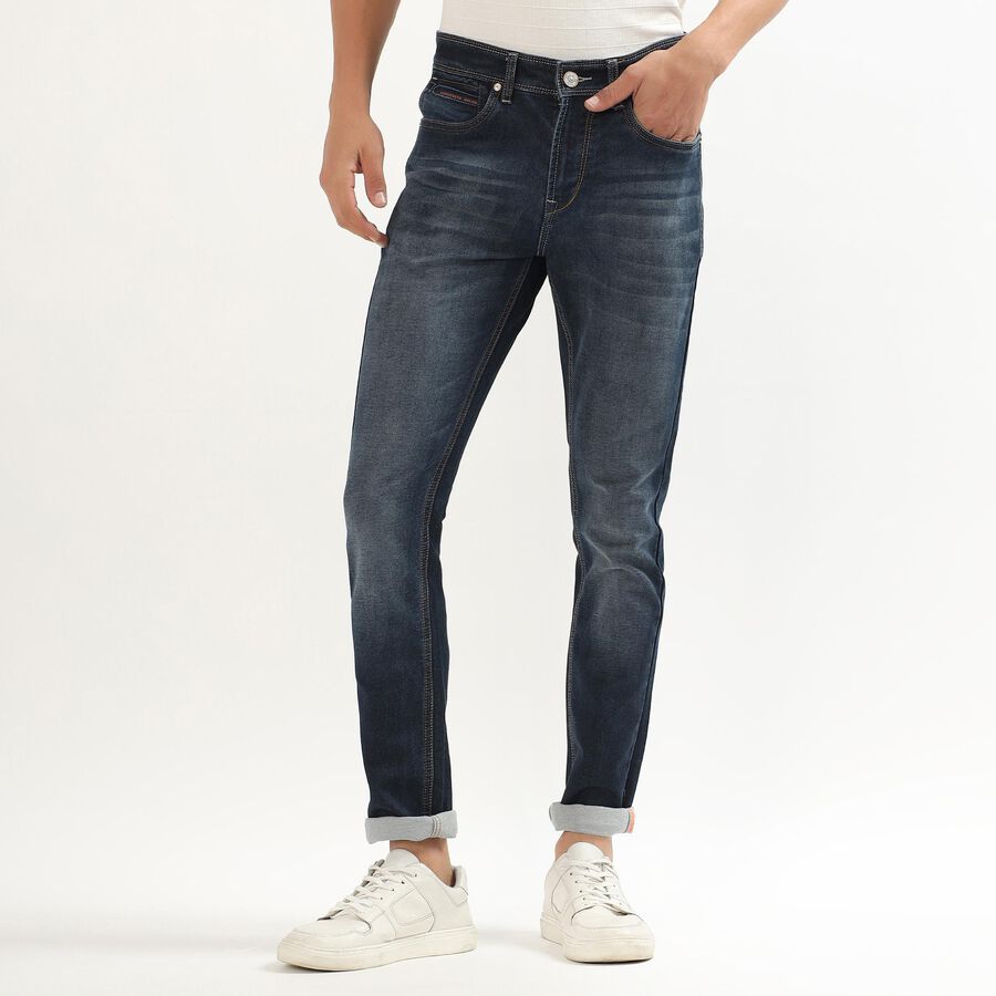 Men's Skinny Jeans , Dark Blue, large image number null