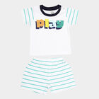 Infants Cotton Baba Suit, White, small image number null